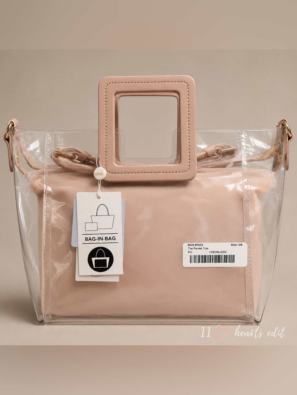 MMS Design Studio Renee Clear Stadium Tote NWT Concert Game Day Bag - Picture 9 of 9